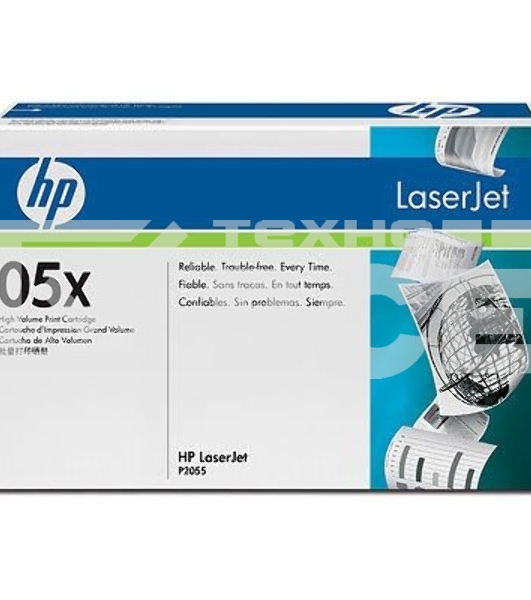 Картридж лазерный HP CE505X черный для LJ P2055 6500стр.