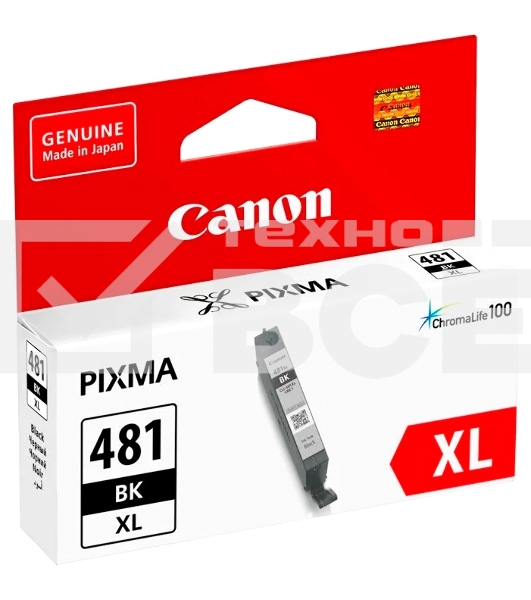 Картридж струйный Canon CLI-481XL BK 2047C001 черный (8.3 мл) для Canon Pixma TS6140/TS8140TS/TS9140/TR7540/TR8540