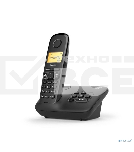 Радиотелефон Dect Gigaset A270A AM RUS черный автооветчик АОН