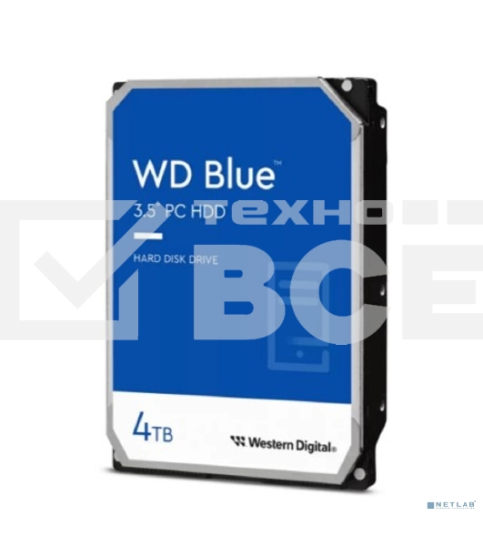Жесткий диск Western Digital  SATA 4TB 6GB/S 256MB BLUE WD40EZAX