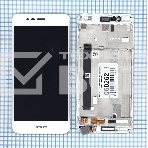 Дисплей для Asus ZenFone 3 Max ZC520TL, белый с рамкой, фото3