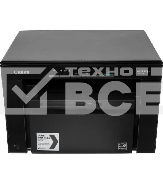 МФУ лазерный Canon i-SENSYS MF3010 (5252B004), A4, ч/б, печ. 18 стр/мин., скан. до 18 стр/мин., 600 x 1200 dpi (печать) 600x600dpi (сканер), USB 2.0