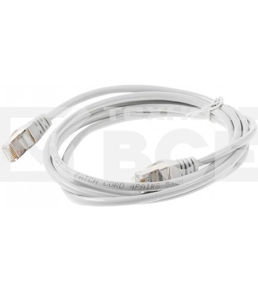 Патч-корд Premier PP22-2m 1000Гбит/с FTP 4 пары cat5E CCA molded 2м серый RJ-45 (m)-RJ-45 (m)
