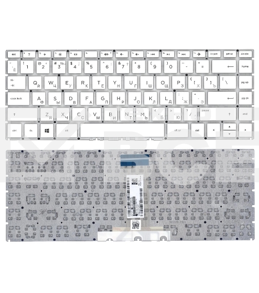 Клавиатура для ноутбука HP 14-bp000 белая