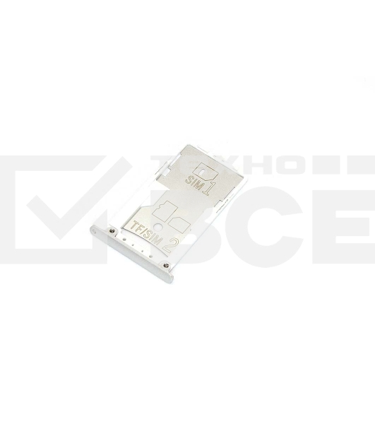 Лоток для SIM-карты Xiaomi Redmi Note 3 серебристый
