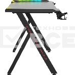 Стол игровой Defender Gamer RGB,подвес круж+гарн.,черн,120, фото10