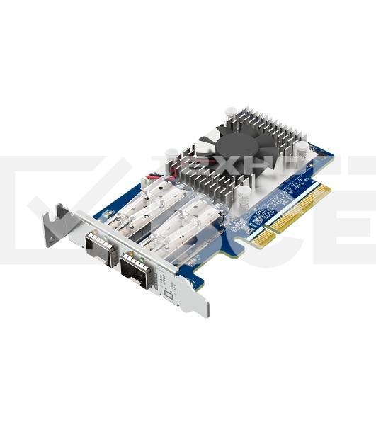 Сетевая карта/ QNAP QXG-25G2SF-E810 Dual Port 25Gbps/10Gbps SFP28 PCIe Gen4 x8
