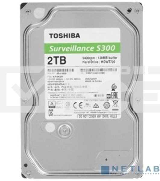 Жесткий диск Toshiba HDWT720UZSVA/HDKPB04Z0A01 S300 Surveillance 2ТБ 3,5