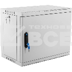 Шкаф коммутационный ЦМО (ШРН-9.350.1) настенный 9U 600x350мм пер.дв.стал.лист 200кг серый 300мм 180град., фото6
