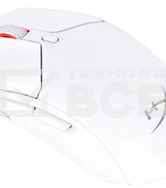Мышь беспроводная HyperX Haste 2 белый, 26000 dpi, радиоканал, Bluetooth, USB, кнопки - 5