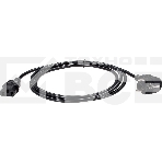 Кабель компьютер - розетка 220V EU (угловой) 3GX0,5mm2, 1,8m, медь, Telecom, фото2