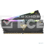 Оперативная память Patriot Viper Steel, DDR4, 16GB (2x8GB), 3200MHz, CL18, DIMM, с радиатором, RGB, черный, фото3