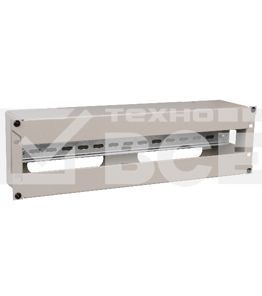 Панель электрораспределительная ITK 3U с DIN-рейкой серая