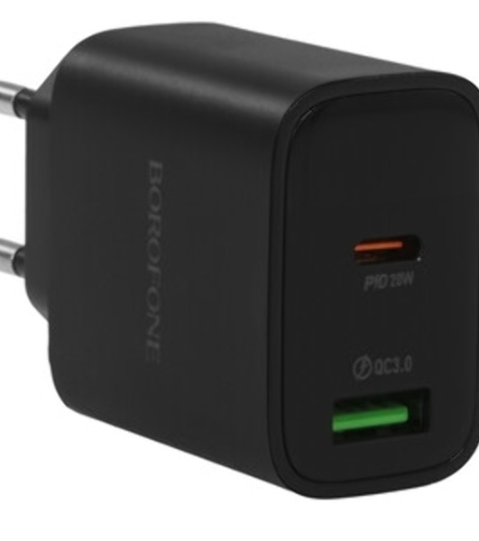 Сетевое зарядное устройство BOROFONE (6941991121357) BA99A СЗУ 1Type-C 3.0A PD 20W, белый