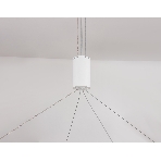 Подвесной светодиодный светильник Ambrella light FL5855 WH белый 40W 3000K/4200K/6400K D800*860 (без ПДУ), фото8
