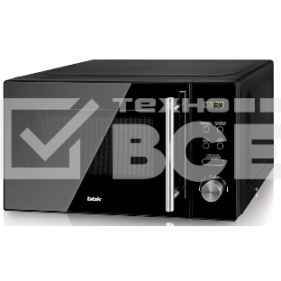 Микроволновая печь BBK 20MWG-732T/B-M черный, 20 л, 700 Вт, переключатели - поворотный механизм/кнопки