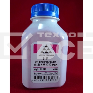 Тонер HP CP 1210/15/1510/18/25/CM 1312 MFP Magenta, (фл.45г.) AQC фас. Россия