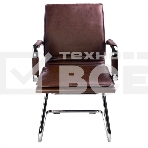Кресло компьютерное Бюрократ CH-993-Low-V/Brown коричневый, низкая спинка, искусственная кожа, фото4