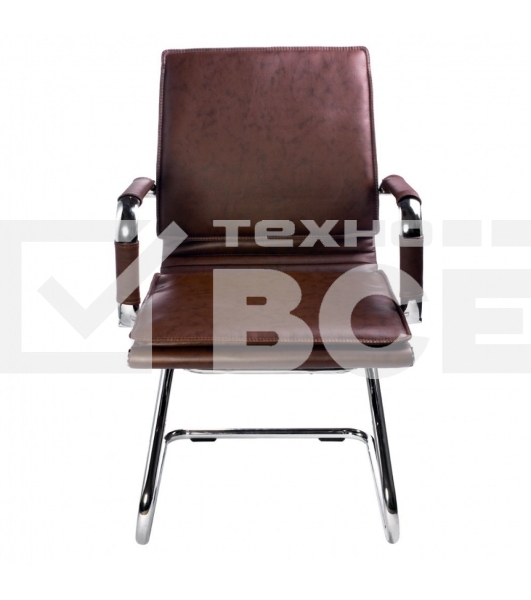 Кресло компьютерное Бюрократ CH-993-Low-V/Brown коричневый, низкая спинка, искусственная кожа