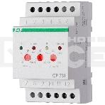 Реле напряжения CP-731 (трехфазный; микропроцессорный; контроль верхнего и нижнего значений напряжения; контроль ассиметрии; чередования фаз; монтаж на DIN-рейке 35мм 3х400/230+N 2х8А 1Z 1R IP20) F&F EA04.009.005, фото2