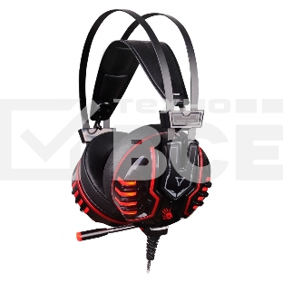 Гарнитура Bloody M615 чёрный, проводная, 3.5 мм, подсветка