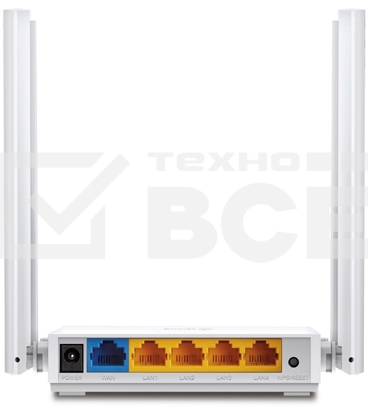 Роутер беспроводной TP-Link Archer C24 AC750 10/100BASE-TX белый