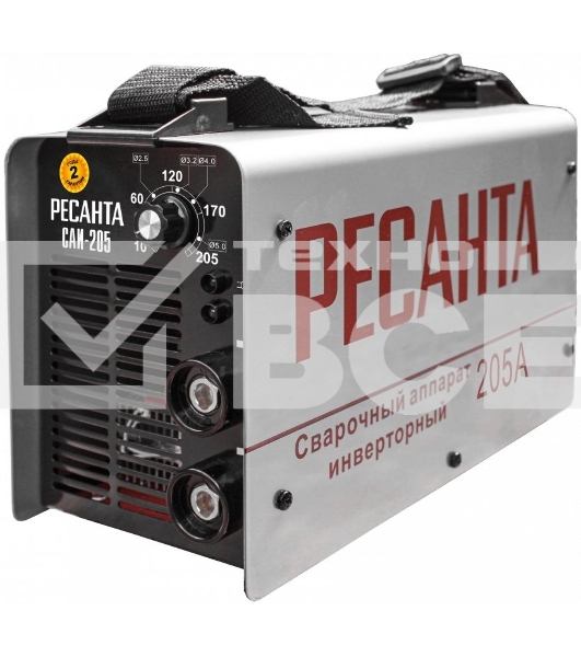 Сварочный аппарат Ресанта САИ205 инвертор ММА DC 7.3кВт