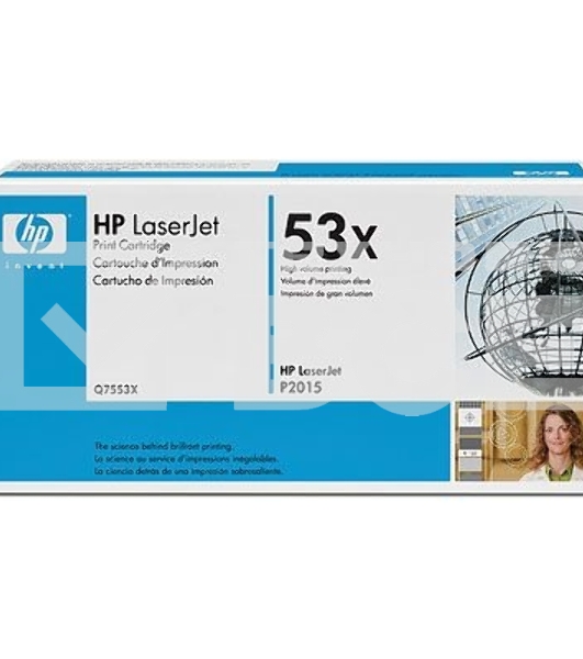 Картридж лазерный HP Q7553X черный для LaserJet P2015 7000 стр.