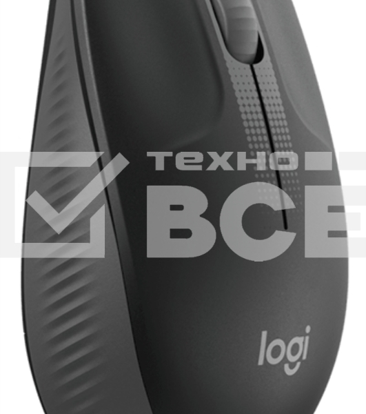 Мышь беспроводная Logitech M190 черный, 1000 dpi, радиоканал, USB, кнопки - 3