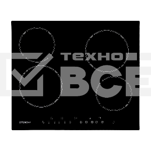 Варочная поверхность Hyundai HHE 6450 BG черный