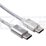 Кабель Type-C - Type-C 2,4A/1m/PVC/white/Rexant, фото 1
