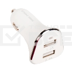 Автомобильная зарядка (от прикуривателя) 2USB 2.4A для Type-C More choice AC22a, белый, фото2