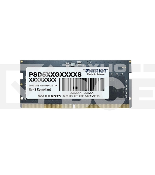 Оперативная память Patriot Signature, DDR5, 8GB (1x8 GB), 4800 MHz, CL40