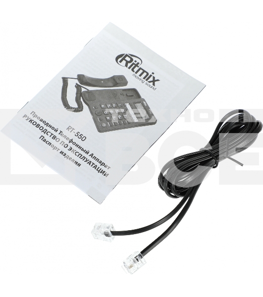 Телефон проводной Ritmix RT-550 черный