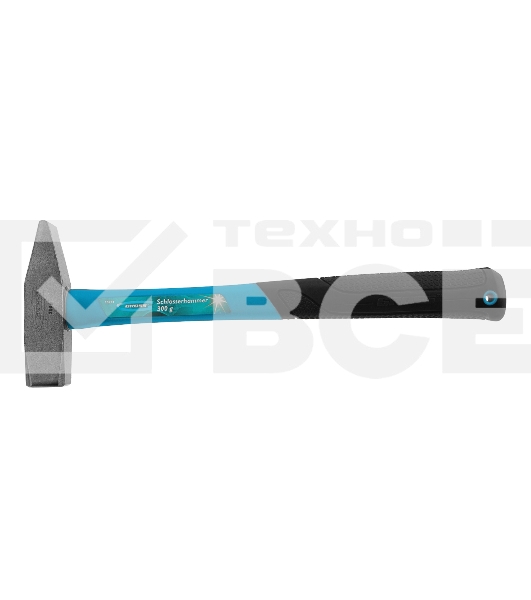 Молоток слесарный Gross 10273 300г, квадратный боек, фиберглассовая обрезиненная рукоятка