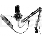 Микрофон проводной Оклик SM-600G 2.5м черный, фото3
