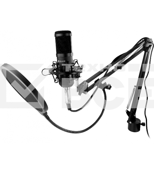 Микрофон проводной Оклик SM-600G 2.5м черный