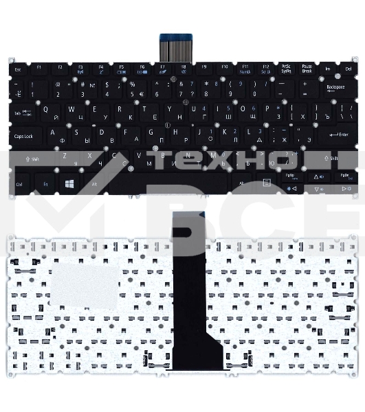 Клавиатура для ноутбука Acer Aspire V5-122P черная