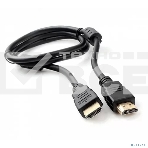 Кабель HDMI Cablexpert CCF2-HDMI4-1M, 19M/19M, v2.0, медь, позол.разъемы, экран, 2 фер.кольца, 1м, черный, пакет, фото3