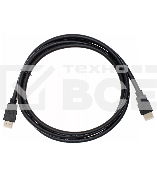 Кабель аудио-видео Cactus CS-HDMI.1.4-1.8 HDMI (m)/HDMI (m) 1.8м. Позолоченные контакты черный
