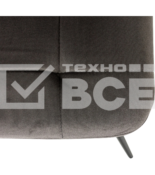 Стул для дома Бюрократ CH-K1_2 комплект 2 шт т. серый Holland 18 металл черный на ножках (CH-K1_1/HL18_2)