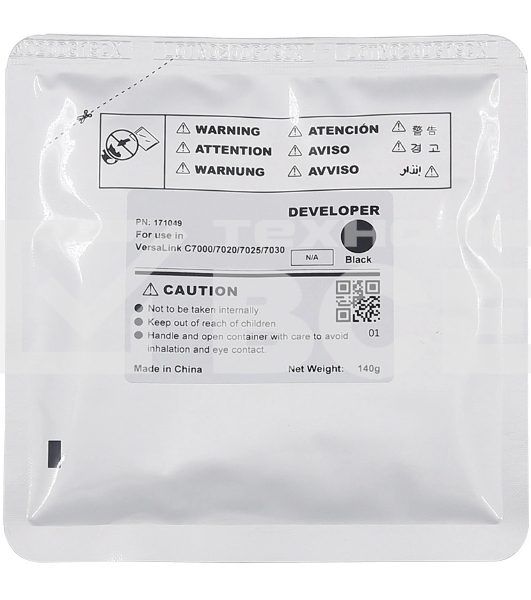 Девелопер CET для Xerox VersaLink C7000/C7020/C7025/7C030 черный (140г, 400000 стр.)