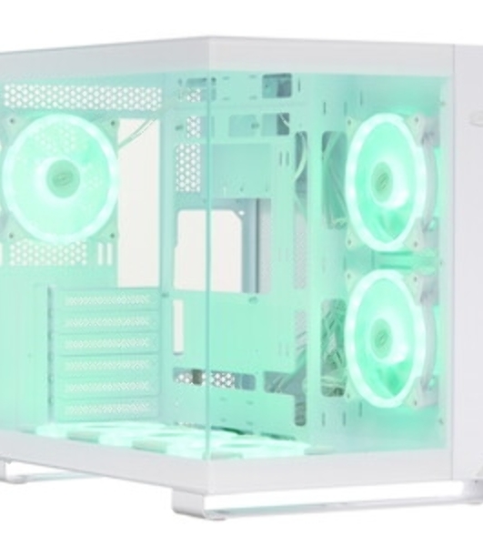 Компьютерный корпус без блока питания Case PCCooler C3T500 ARGB WH, Midi-Tower, TG, 6x120мм ARGB, 1xUSB-C 3.1 + 2xUSB-A 3.0, ATX, mATX, mITX белый