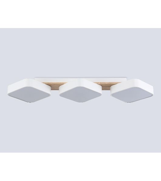 Светильник Ambrella light FL4877/3 WH/WD белый/дерево 54W 3000-6000K 680*200*70 (без ПДУ)