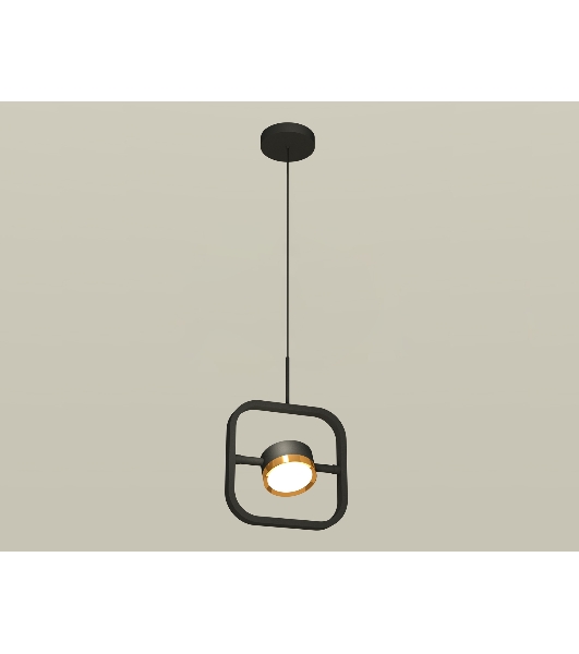 Светильник Ambrella light XB9119103 SBK/PYG черный песок/золото желтое полированное GX53 (C9119, N8124)