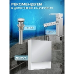 Комплект: тумба Bau Dream Blackwood графит 60, 1 ящик, раковина BAU Cerama 48х37, темно-серая, фото6