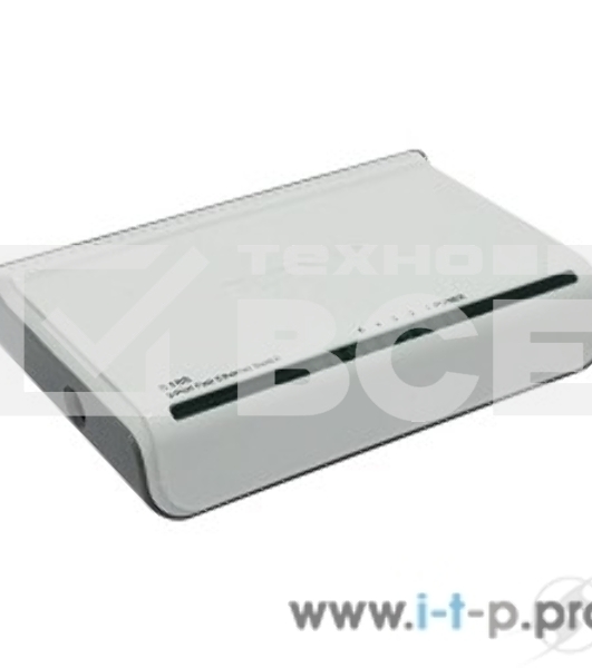 Коммутатор Tenda S105 mini S105 компактный - 5 х 10/100 Мбит/с, пластиковый корпус, внешний БП