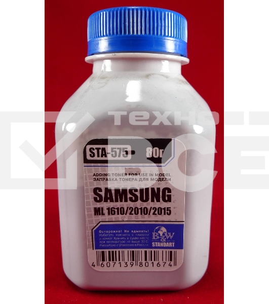 Тонер SAMSUNG ML-1610/1615/2010/2015 (фл, 80г) B&W Standart фас России