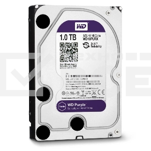 Жесткий диск Western Digital 1Tb WD10PURZ Purple, SATA III <5400rpm, 64Mb> 3.5