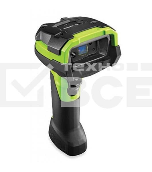 Сканер штрих-кода ручной Zebra DS3678 2D Imager (дальнобойный), беспроводной, USB, Bluetooth, зеленый/чёрный